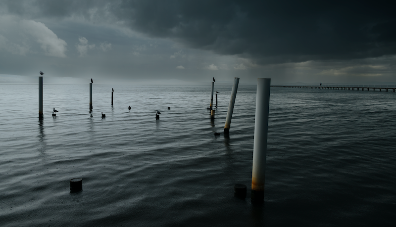 Long Jetty Storm Clouds