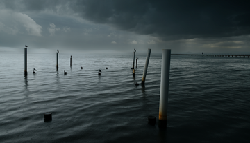 Long Jetty Storm Clouds