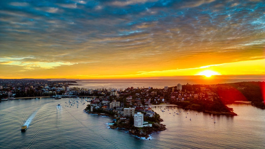 Manly Sunrise with Ferries - 1