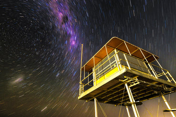 Milkyway and Star Trails Over Goolwa Beach, Australia - 1