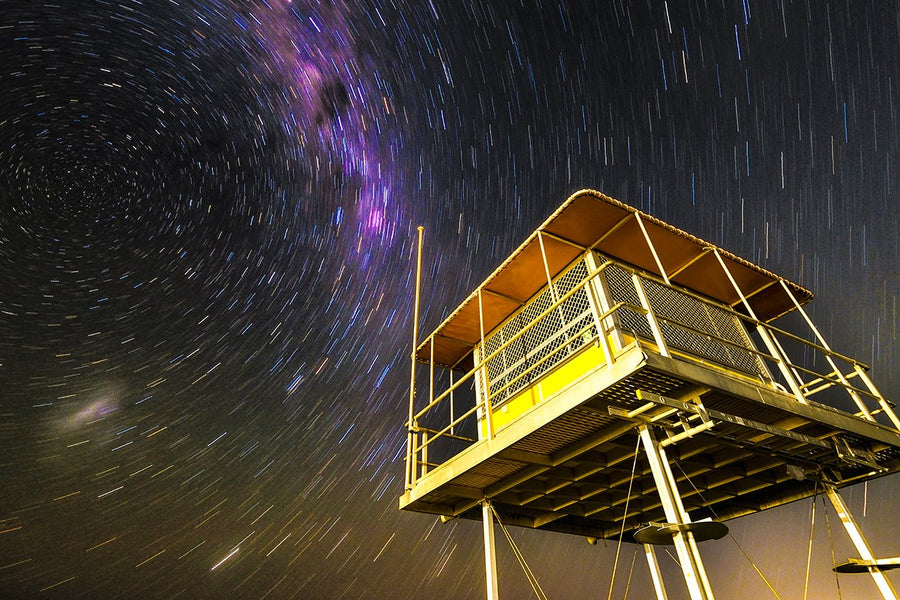 Milkyway and Star Trails Over Goolwa Beach, Australia - 1