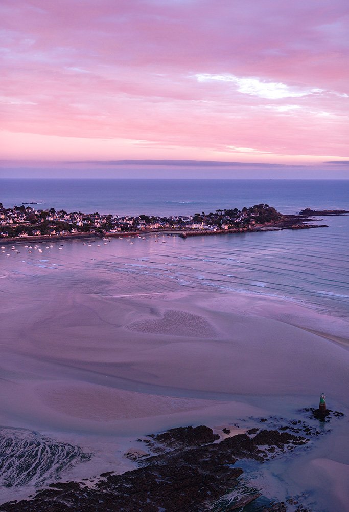 Pink sunrise on Locquirec Bay 4 - 1