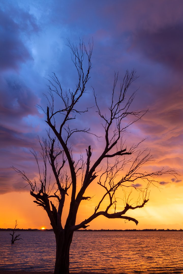 Lake Bonney Storm at Sunset - 1