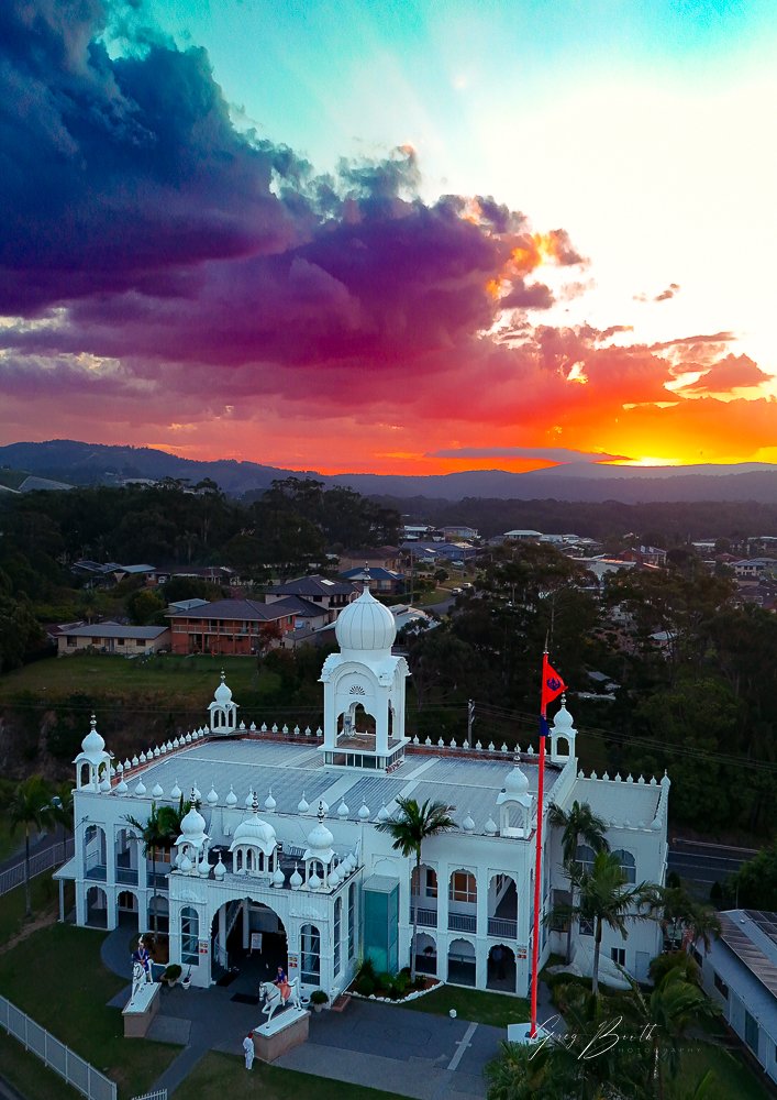 Woolgoolga Sikh Temple Sunset - 1