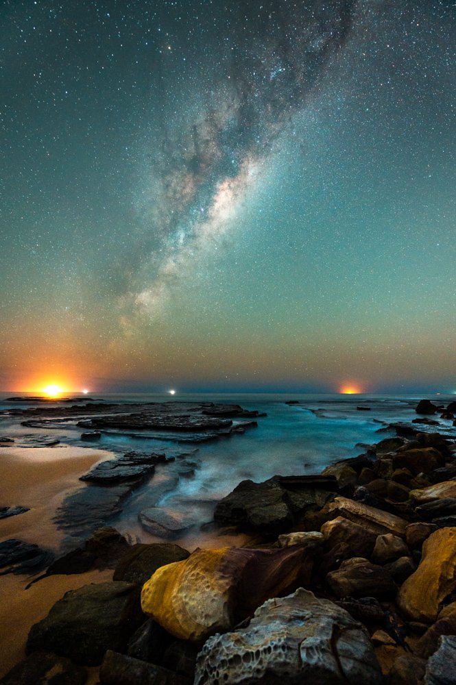 Milky Way over Turimetta Beach Sydney - 1