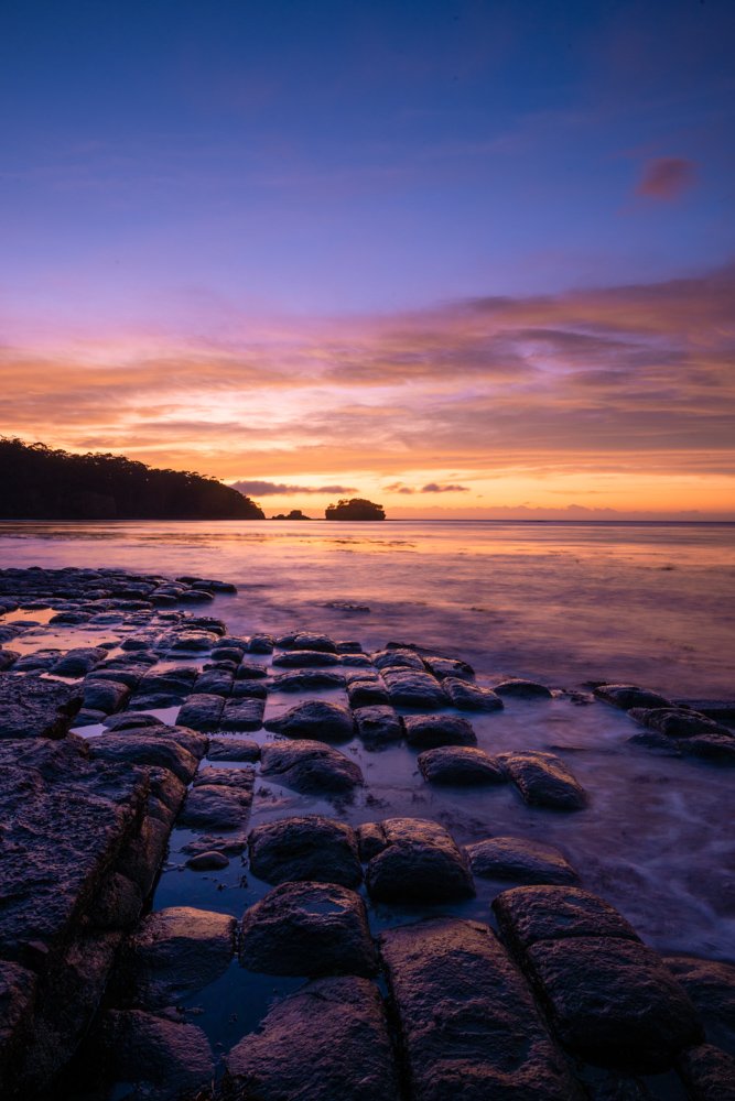 Sunrise at Tessellated Pavement Tasmania - 1