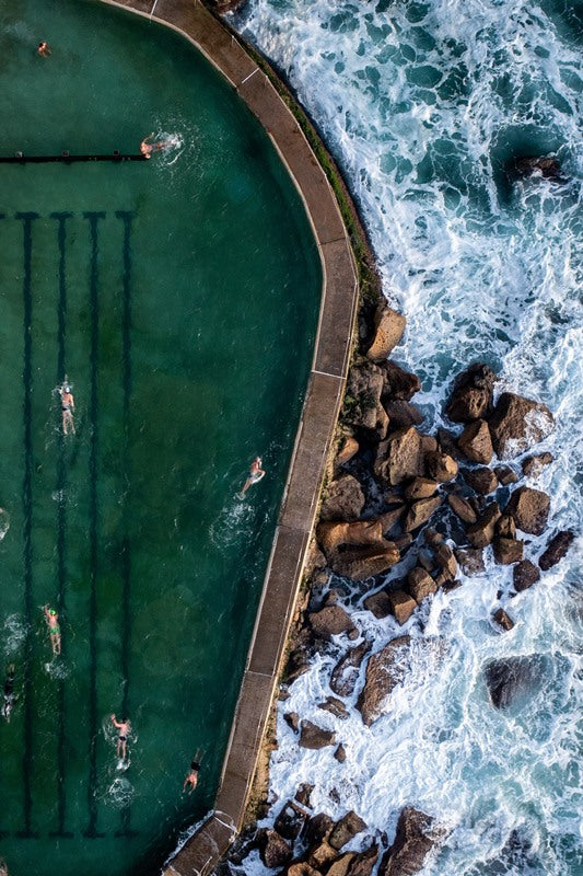 Aerial of Bronte Ocean Pool - 1