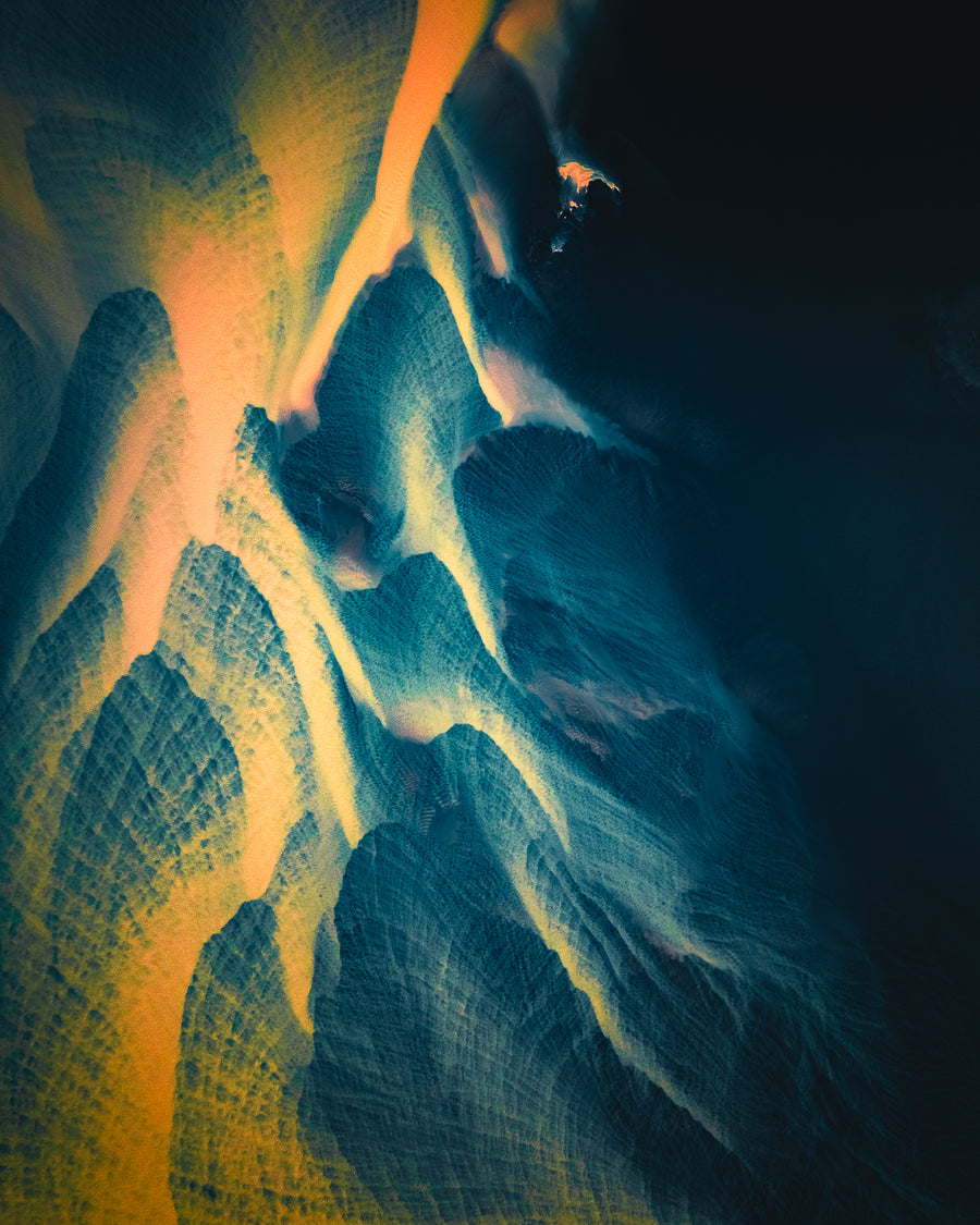 Abstract flames 04 - Glacial river in Iceland