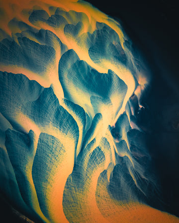 Abstract flames 05 - Glacial river in Iceland