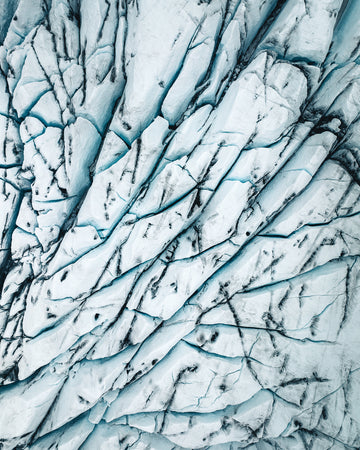 Hoffellsfjöll glacier close-up in Iceland