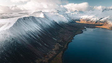 Kolgrafarfjördur mountains in Iceland