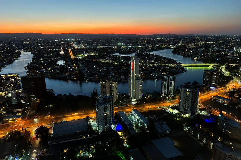 Nerang River sunset, Surfers Paradise