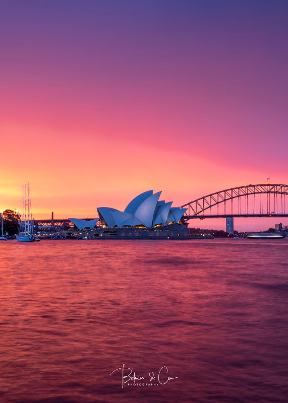 A Magical Burning Sunset Over Sydney