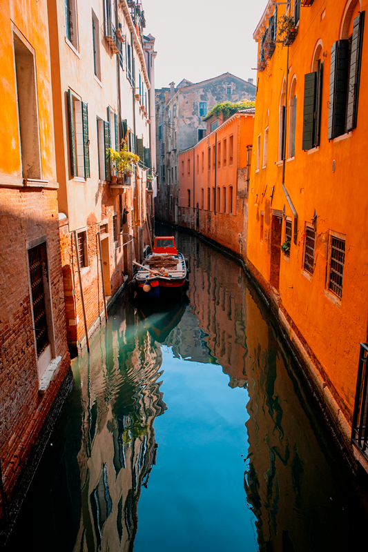 A gondola in Venice