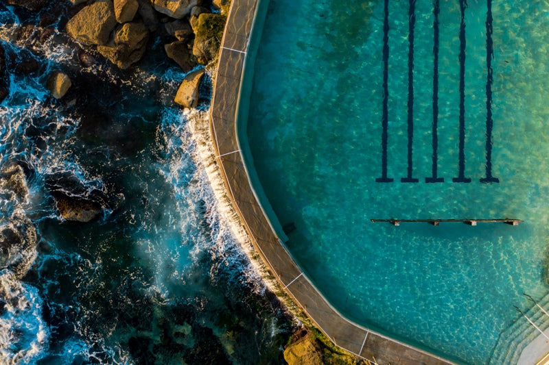 Bronte Pool from Above
