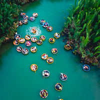Coconut boats party in Vietnam