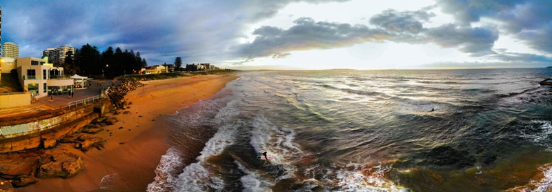 Early Morning Surf pano