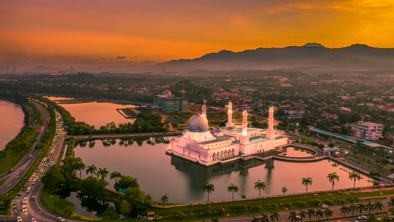 Floating Mosque Sunrise