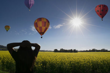 Hot air ballons in Northam, Western Australia.