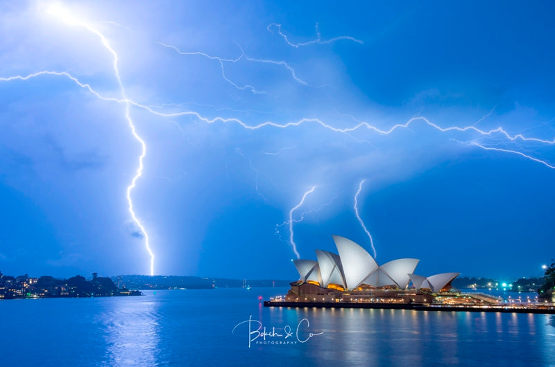 Lightning Over Sydney Harbour