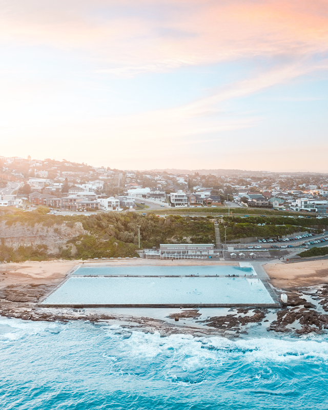 Merewether Baths Sunset