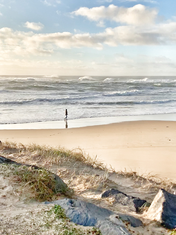 Person on beach