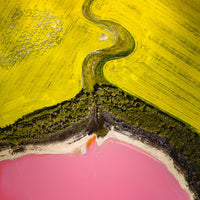 Pink Lake topdown in Australia