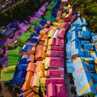 Rainbow village in Indonesia