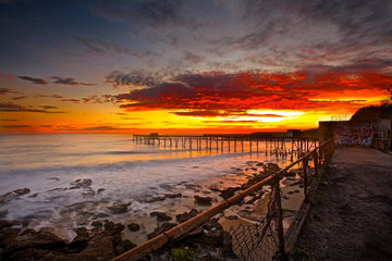 Scarlet Skies - Catherine Hill Bay