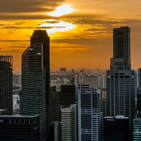 Singapore at Sunset