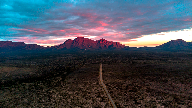 Stirling Ranges at sunset, Western Australia