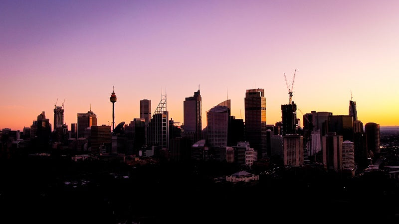 Sydney Skyline Sunset