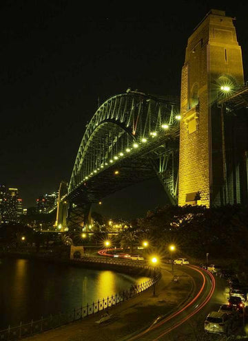 Sydney Harbour Bridge Light Trails