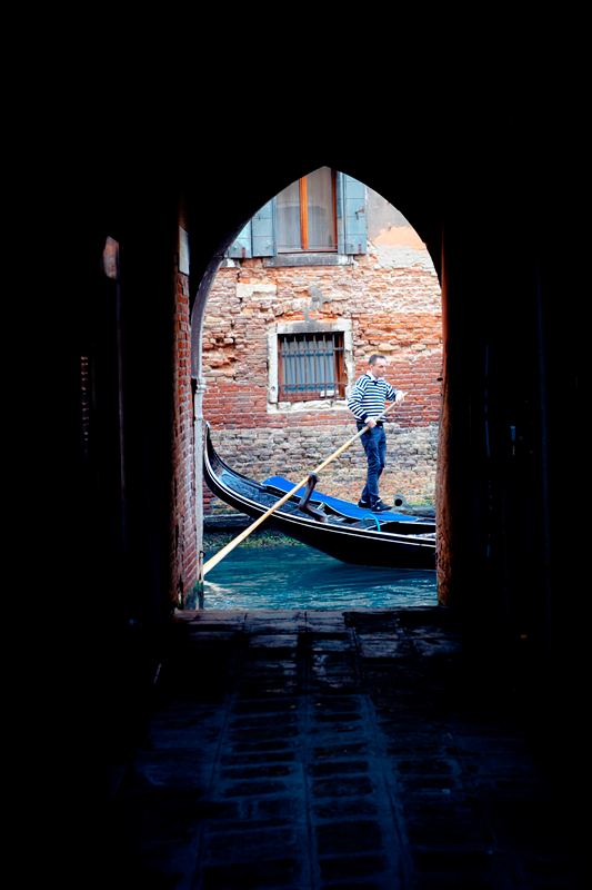 The gondola driver, Venice