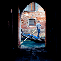 The gondola driver, Venice